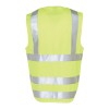 Hi Vis Safety Vests With ID Pocket yellow Back